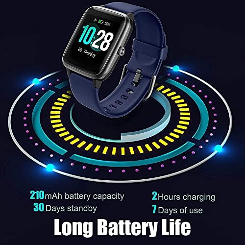 Smart Watch for Android/Samsung/iPhone, Activity Fitness Tracker com IP68 à prova d'água para homens e crianças, smartwatch com tela