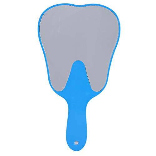 4pcs plástico espelho portátil espelho molar de formato de dente para o escritório ferramenta de ampliação inquebrável