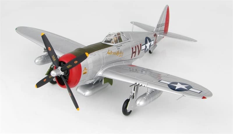 Para Hobby Master P-47D 42-26044? Lady Silver? HV-Z do 61º FS/56º FG Boxted England 1944 1/48 Modelo de aeronave Diecast