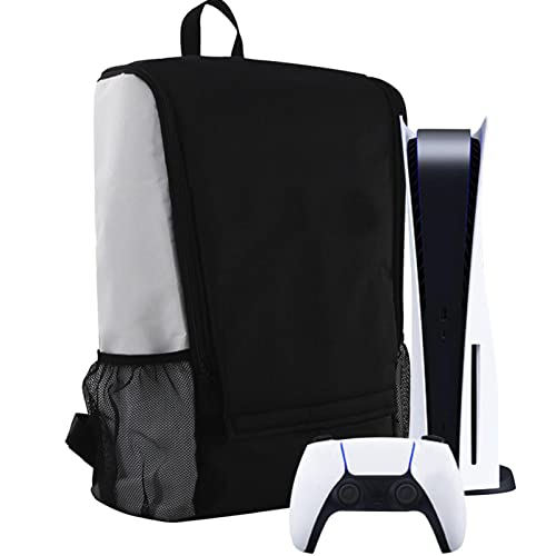 Mochila de bolsa de armazenamento de viagens de viagem uklsqma Para PS5 Console Protetive Luxury Bag uma bolsa de alça para PS5 Conjunto de viagens Caso de transporte conveniente para você carregar seu console de jogo e cessiários AC
