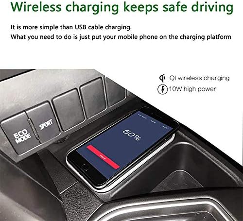 Carregador sem fio do telefone ASVEGEN para BMW 2 Series 2014-2018, console central carregamento iPhone Android Smartphones