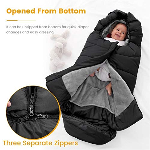 Sacos de dormir para carrinho de bebê de inverno envelope quente para carrinho de bebê para bebê à prova de vento