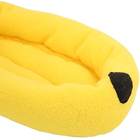 Hamster quente e fofo forma de banana decorativa pequeno sofá de algodão lavável para gaiola de estimação para planador de açúcar