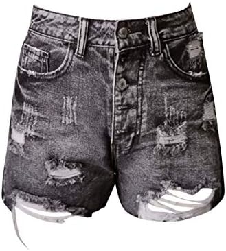 Shorts jeans para mulheres casuais verão alta shorts jeans denim