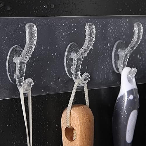 Chave gooffy sobre o gancho de porta 3/5/6pcs/linha útil cabide de parede transparente gancho adesivo forte cabides de parede enquadra chapéus chaves de armazenamento de porta ganchos de porta ganchos