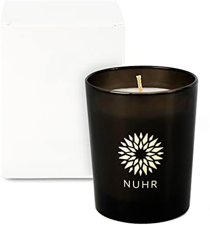 Velas perfumadas em casa nuhr - oud majestic rico cheiro de luxo vela presentes - aromaterapia Presente para homens para homens Velas decorativas - 50 horas queimam cera vegetal 200gm