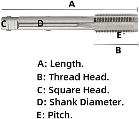 ACETEEL METRIC LINHA TAP M37 X 1,5, MACHINA HSS DE MANÇA esquerda Tap M37 x 1,5mm