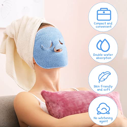3 peças Máscara de toalha de rosto reutilizável Anti envelhecimento a vapor facial toalha hidratante rejuvenescimento