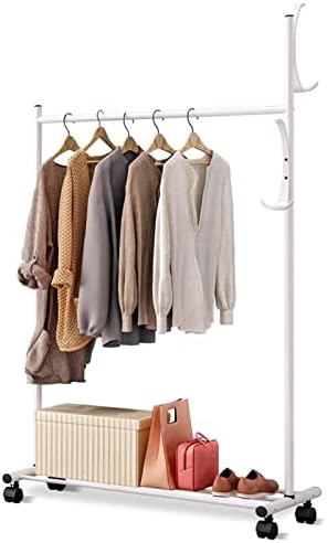 Rack de secagem de lavanderia de foguo, rack de cabide pequeno com prateleiras, prateleiras de vestuário para pendurar roupas, secagem