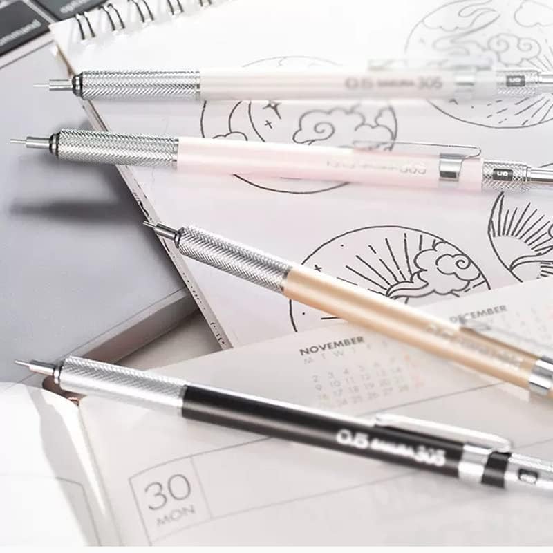 Lápis automáticos WXBDD 0,3/0,5/0,7/0,9mm Lápis móveis canetas de escrita cômica de quadrinhos de artigos de papelaria