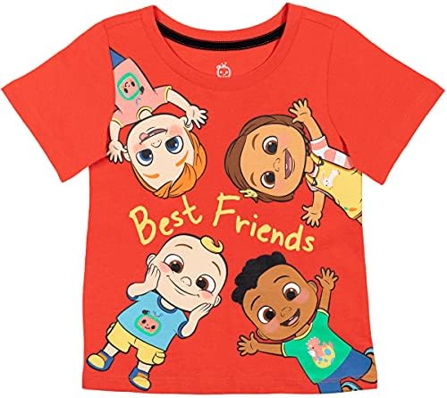 Cocomelon Nico Nina Cody Baby 2 pacote camisetas infantis para criança
