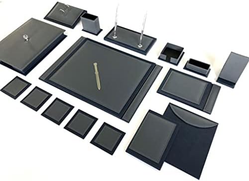 Conjunto de mesa Sawqf, Supplies de escritório Conjunto de mesa azul marinho cinza