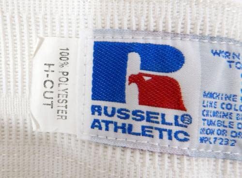 Jogo da Florida Marlins usou calças brancas 35 DP32853 - Game usado calças MLB usadas