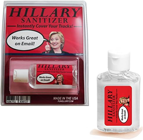 Hillary Clinton Sinitizador de mãos Gel - Cubra instantaneamente suas faixas, 2 onças