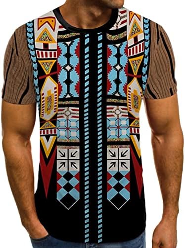 XXBR SOLDILIDER T-SHISTS DE MANGA CURTA, CREVELHA DE VERMELHO 3D AZTEC AZTEC BOHO PRIMENTO ATHLETIC TRANDE TOPS TOPS CAMIS