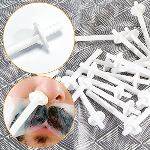 80 pcs nariz cera espátulas plástico nariz de cera Aplicador de cera coloca tiras de cera nariz nariz para limpeza nasal de limpeza nastril Remoção de cabelo facial para homens e mulheres limpeza de narina