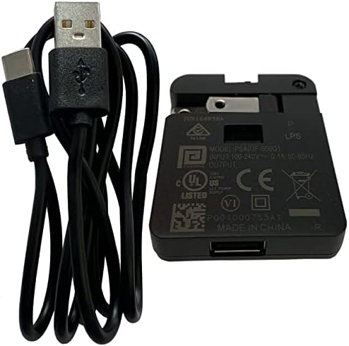Adaptador AC/CC Adaptador de 5V de 5V de 5V +Cabo de carregamento de extremidade USB compatível com Miatone Bluetooth