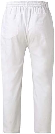 Casa 6 calças leves Coloque calças casuais da cintura solta calça de calças masculinas elásticas masculinas para homens para homens