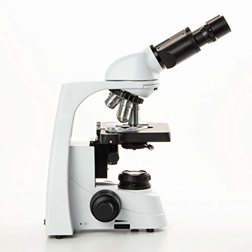 Microscópio binocular IScope EWF 10x/20 mm oculares, Plano EPL 4/10/S40/S100X Objetivos de óleo, iluminação neoled de 3 w