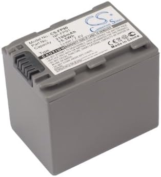 Replacement Battery for DCR-DVD105, DCR-DVD105E, DCR-DVD203, DCR-DVD205, DCR-DVD205E, DCR-DVD305, DCR-DVD403, DCR-DVD404E, DCR-DVD405, DCR-DVD505, DCR-DVD505E, DCR-DVD605E , DCR-DVD705E