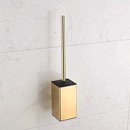 Escova de vaso sanitário genigw com suporte de aço inoxidável, perfeito para limpeza e lavagem de acessórios para o banheiro