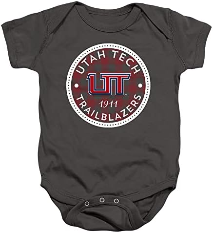 Utah Tech University University Official Badge Plaid Bistge Unissex Snap Snap Snap for Baby