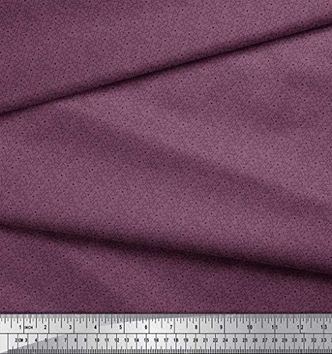 Soimoi viscose chiffon Triangle Shirting Print Fabric by the Yard 42 polegadas de largura