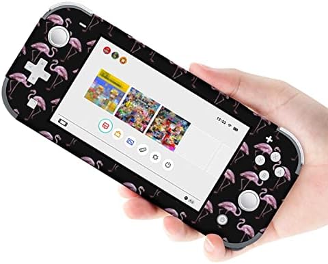 Pele de adesivo de flamingo rosa para troca/troca Lite, conjunto completo de adesivos fofos capa de protetor para switch