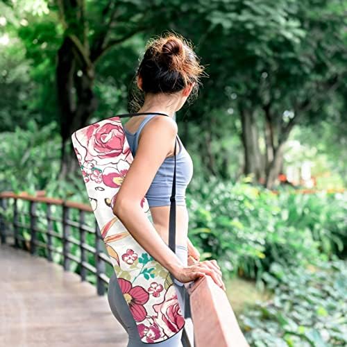 Laiyuhua Yoga Mat Bag, bolsa de ginástica de ioga com zíperas duplas para mulheres e homens - zíperes lisos, abertura grande em forma