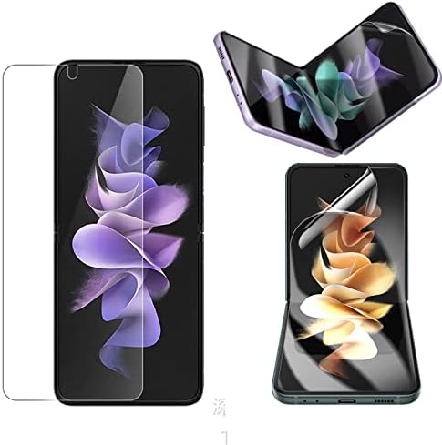 [3 pacote] Protetores de tela fosco projetados para Samsung Galaxy Z Flip 4 5G 2022, 3 Pacote de pacote interno da tela