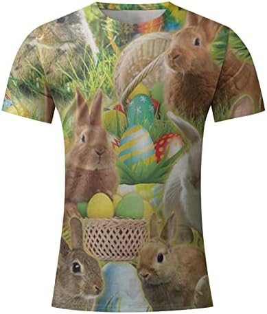 Camisas de Páscoa para homens, Bunny Rabbit Camiseta de coelho Função Função Camisetas Impressas