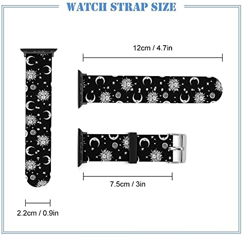 Bandas de bandeira de girassol e americana compatíveis com bandas de relógio Apple 44mm 42mm 40mm 38mm para homens, alça de substituição com fivela clássica para a série iwatch se 6 5 4 3 2 1