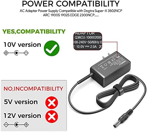 CASIMY 10V AC Adapter Compatible with Dogtra Super-X 3502NCP ARC 1900S 1902S Edge 2300NCP 2500T&B 3500NCP Collar