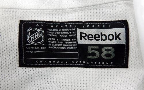 O jogo do New York Rangers usou White Practice Jersey Reebok 58 DP32409 - Jogo usado NHL Jerseys