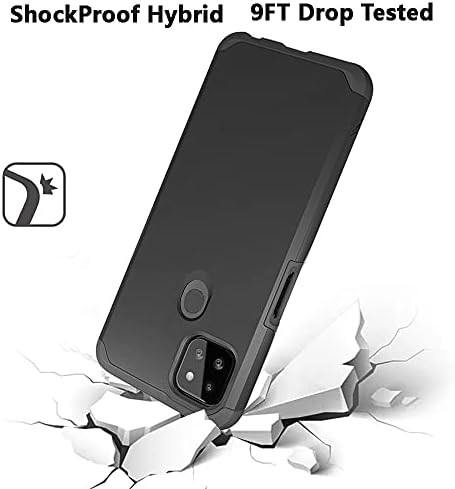 Compatível sem HRWIRA para T-Mobile Revvl 5G Case Case Series, absorção de choque minimalista de serviço pesado, gotas acidentais,