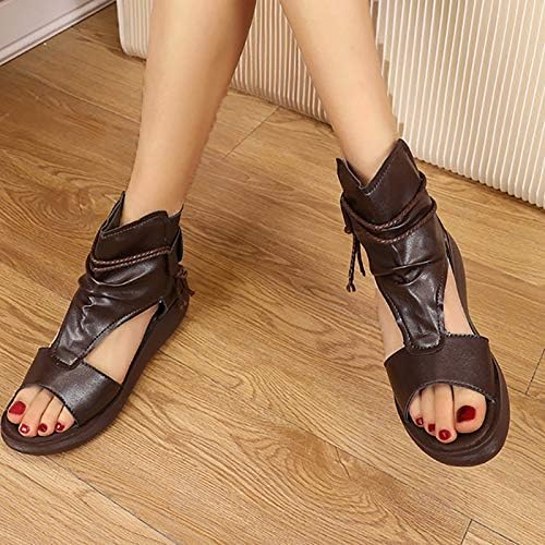 Sandálias femininas 2021, feminino de tornozelo de tornozelo de tornozelo sandálias de cunha T Sandálias de cunha Sandálias Sandálias