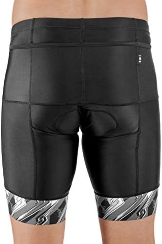 Triathlon shorts masculinos - shorts de triatleta - 4 bolso FRT 8 polegadas Bike Tri Shorts para homens