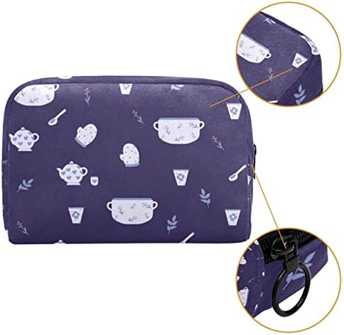 Bolsa de maquiagem de viagens de padrão de tabela grande portátil bolsa de viagem portáteis para mulheres para mulheres