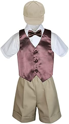 LeadRertux bebê criança criança menino terno formal chaques shorts camisa chapéu de gravata borbole