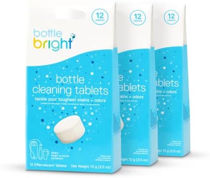 Botthe Bright 3 Pack - Aço inoxidável limpo, térmicos, copos, isolados, plástico e reutilizável garrafas de água e oxo de boa garrafa