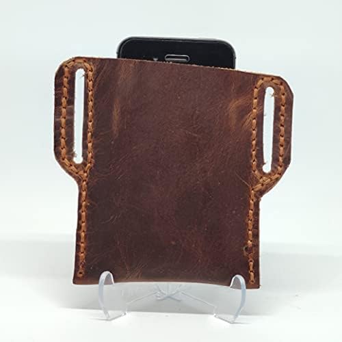 Caixa de coldre de couro em coldre para o Oppo Reno A, capa de telefone de couro genuíno artesanal, estojo de bolsa
