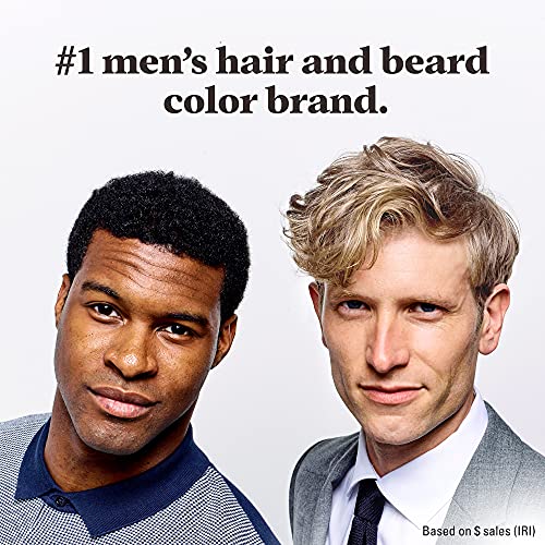 Apenas para homens de cor de xampu-in, corante de cabelo masculino com vitamina E para cabelos mais fortes-marrom médio-escuro,