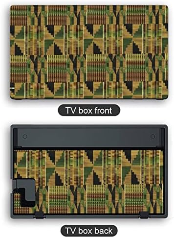 Adesivos de filme de design de pano kente adesivo de filme protetora personalizada adesivo completo compatível com nintendo switch