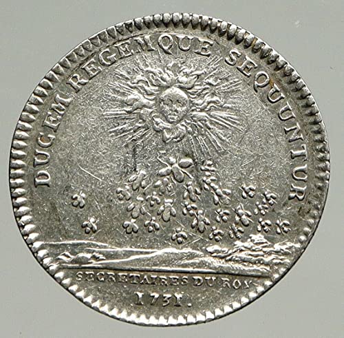 1731 FR 1731 França rei Luís XV Secretário emitir uma moeda antiga boa