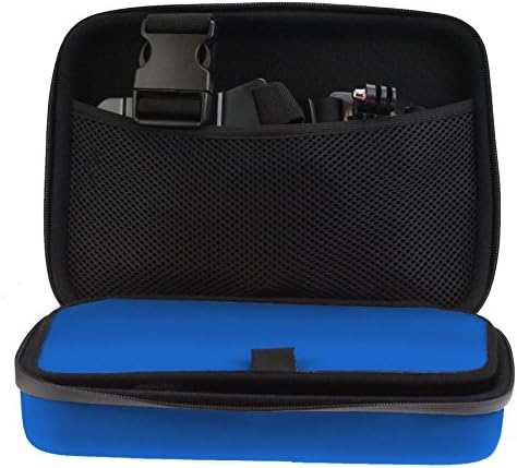 Navitech Blue Hovery Duty Roughged Hard Case/Capa Compatível com o Noza TEC Pro 1080p SJ4000 HD Capacente Sport Ação Câmera