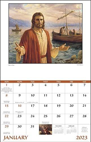 Gods Gift Catholic 2023 Calendário da parede suspensa - 19 x 11 2023 Planejador de compromissos mensais e organizador.