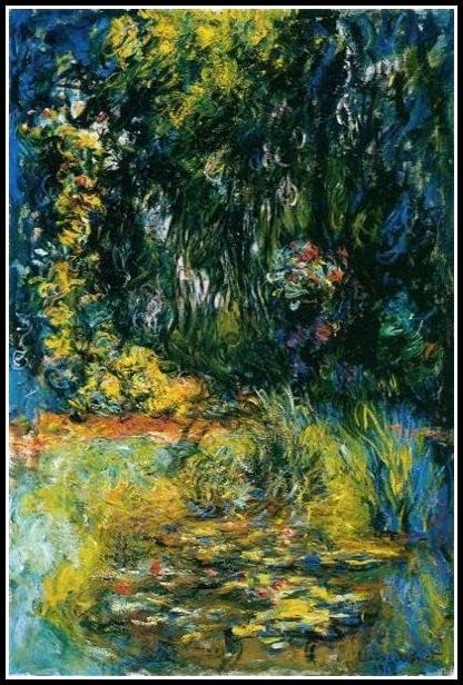 Pintura de Lily Pond Water por Kits de pintura de diamante de Claude Monet para adultos, arte de diamantes de cristal 5D com