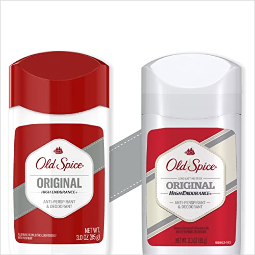 Antiperspirante e desodorante de especiarias antigas para homens originais de alta resistência 3 oz