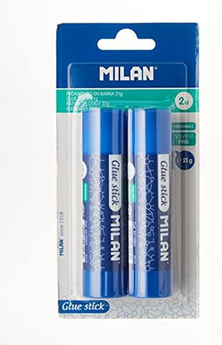 Milan Blister Pack de 2 palitos de cola, 21 g, multicoloria, solteiro