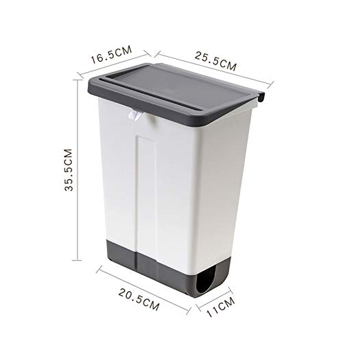 Allmro pequeno lata de lata de cozinha lixo pode lixo de parede plástico lixo lixo resíduos reciclando bin lixo saco de lixo lixo recipiente banheiro banheiro lixobin